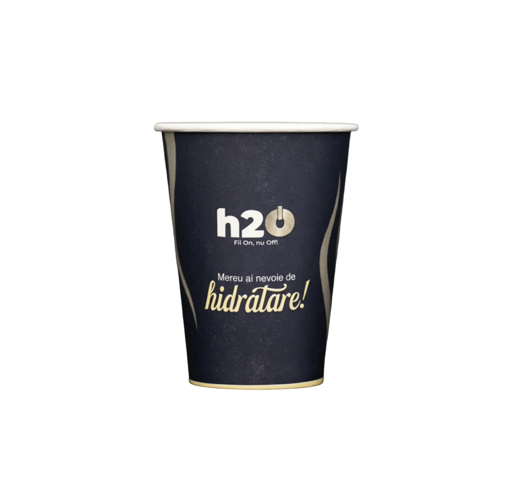 Pahar carton H2On