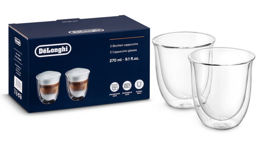 Set DeLonghi 2 pahare Cappuccino