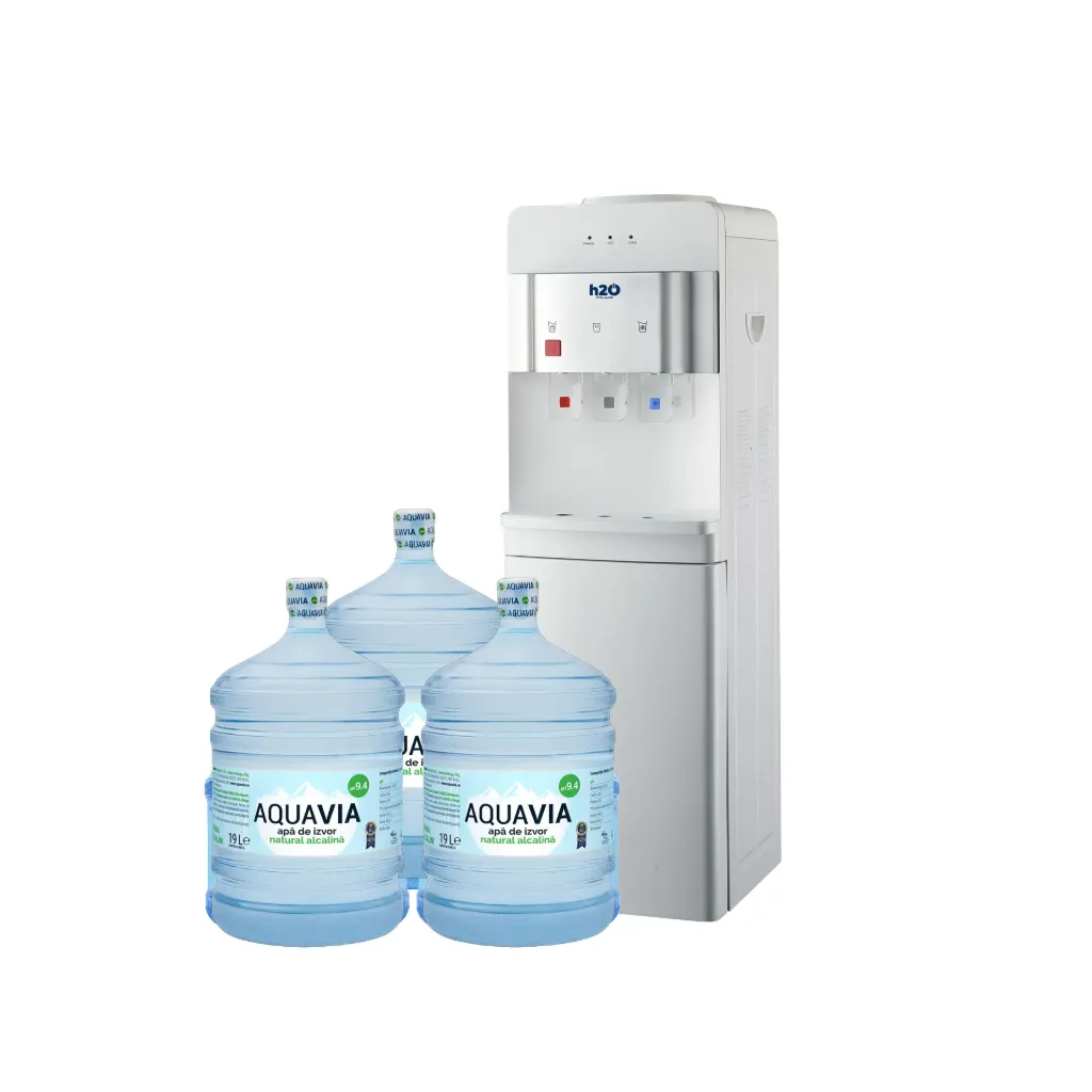 Abonament Lunar Dozator Nautilus + 3 x Apă AQUAVIA Apă de Izvor Natural Alcalină 19L