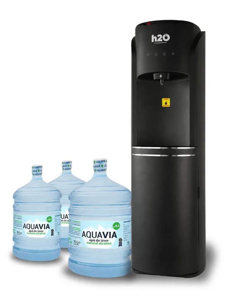 Abonament Lunar Dozator Stratus + 3 x Apa AQUAVIA Apa de Izvor 19L