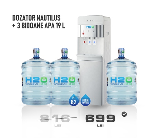 [8790] Dozator Nautilus + 3 Bidoane Apa 19L