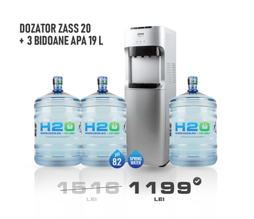 [8795] Dozator ZASS 20C + 3 Bidoane Apa 19L