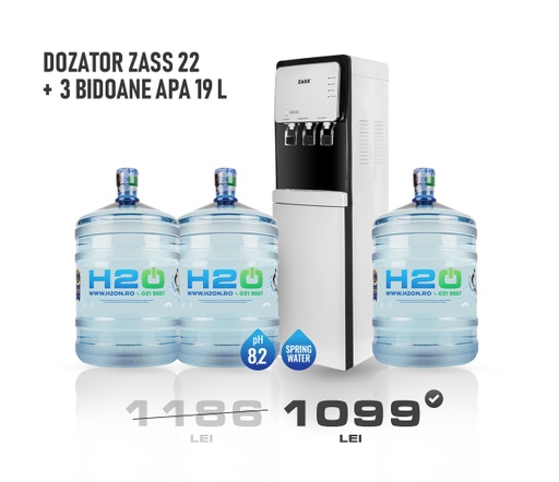 [8796] Dozator ZASS 22C + 3 Bidoane Apa 19L