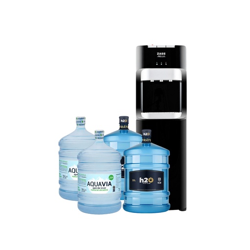 [9094] Abonament Lunar Dozator ZASS 20C + 2 x Apă h2on 19L + 2 x Apă AQUAVIA 19L